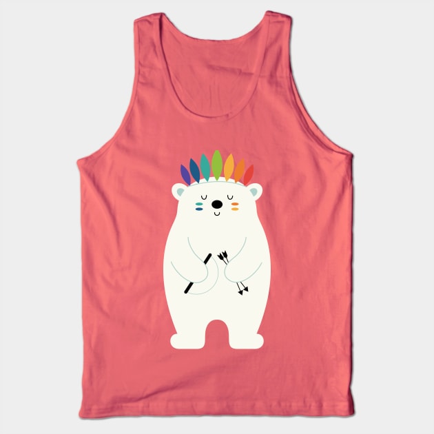 Be Brave Polar Tank Top by AndyWestface